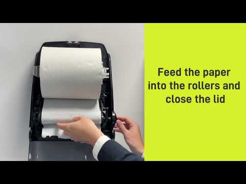 Mechanical Hands Free Roll Towel Dispenser Loading Video