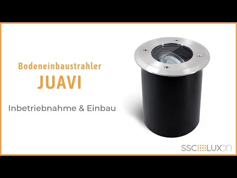 SSC-LUXon -Schwenkbarer LED Bodeneinbaustrahler JUAVI IP67 inkl. LED GU10 - Installation & Einbau