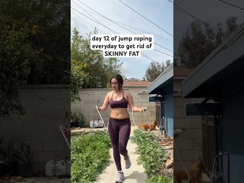 Trying to get rid of SKINNY FAT w/ jump rope 👀 #jumprope #fitnessmotivation #workout #weightloss