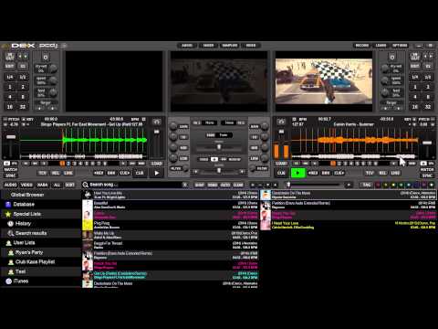 PCDJ DEX 3 DJ Software - Using BPM Sync and Sync Start