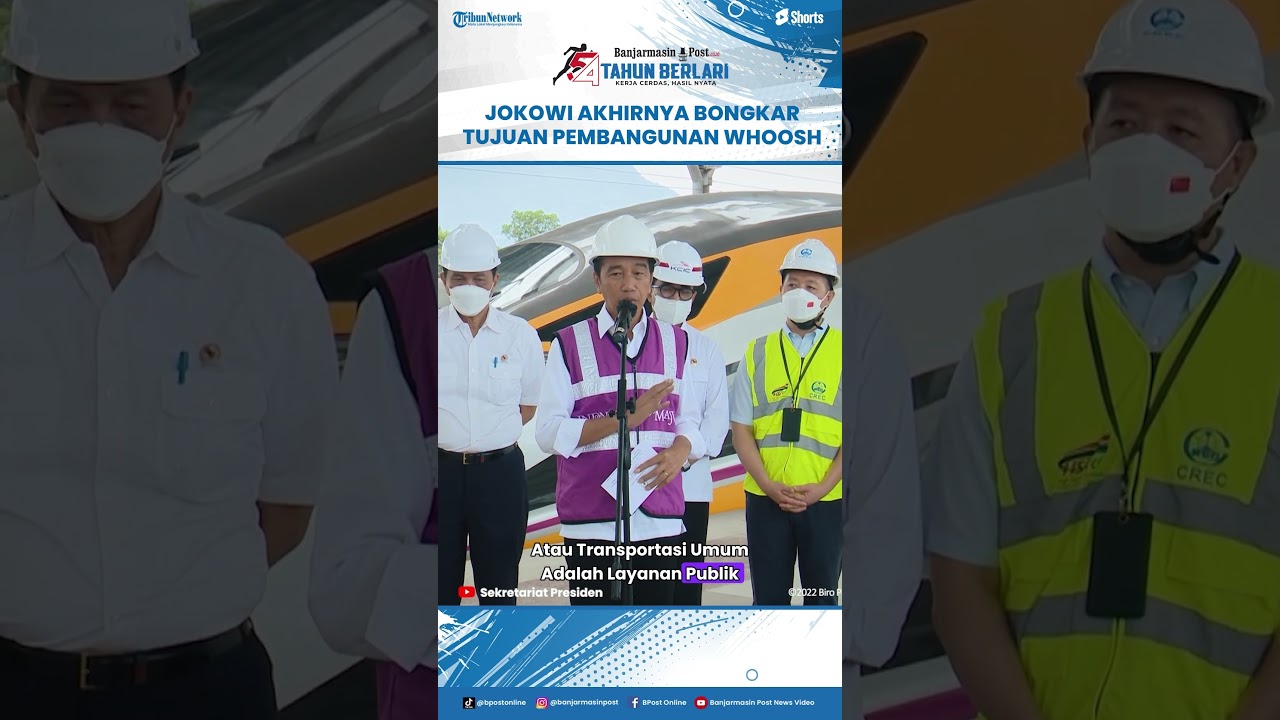 Jokowi Finally Reveals the True Purpose of the High-Speed ​​Rail Project: It's Not Just for Profit