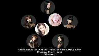 CHAEYEON (DIA) feat YEZI (FIESTAR) x EXID Shadow Every night (Mashup)