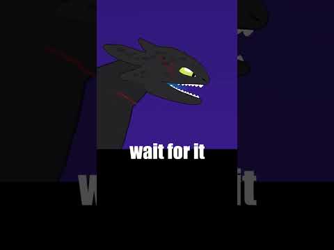 Night Fury is DIFFERENT!  #nightfury #godzilla #animation #toothless #kaiju #enderdragon