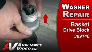 Whirlpool Washer Repair — Shakes and Moves — Basket Drive Block