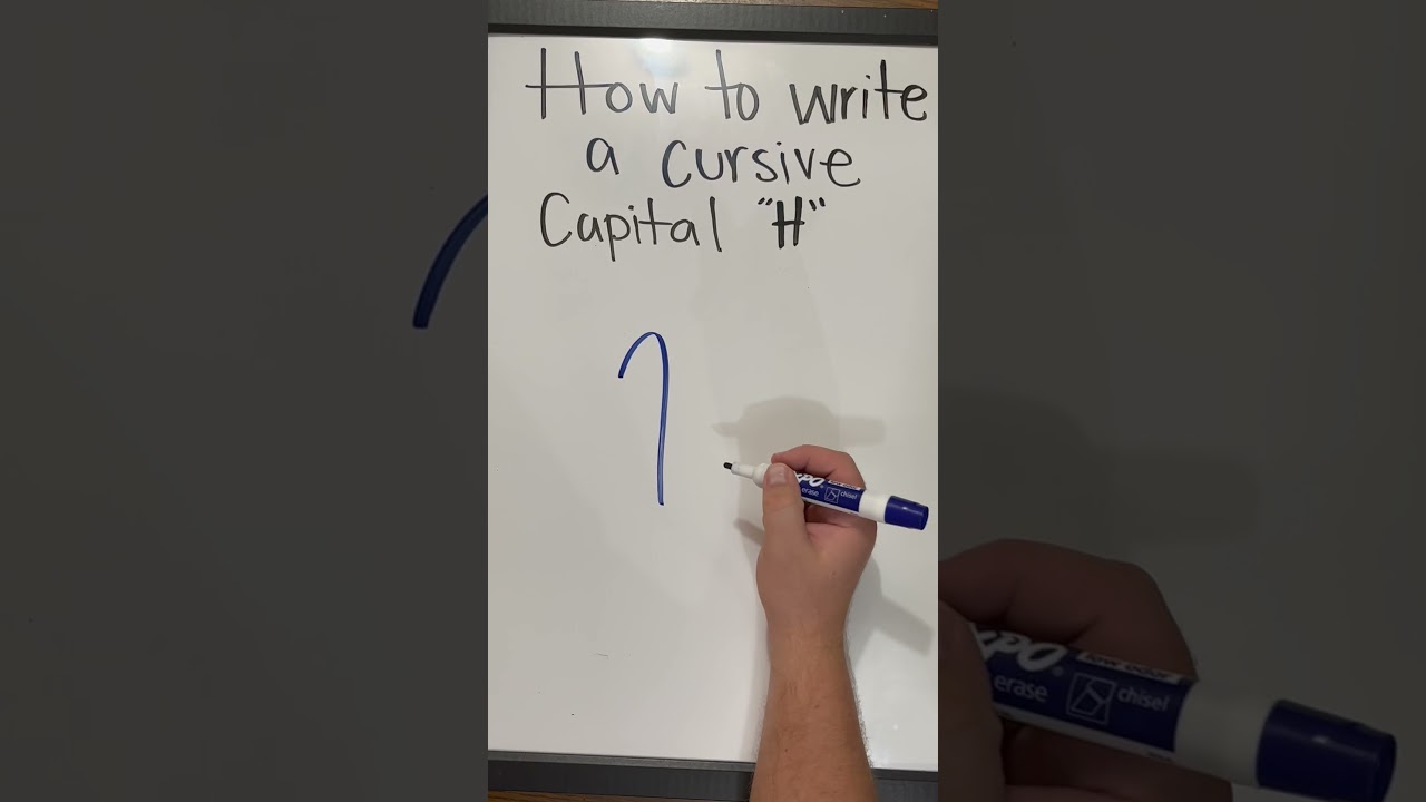 How to Write a Cursive Capital “H”