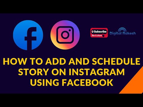 How To Schedule story To Instagram and Facebook