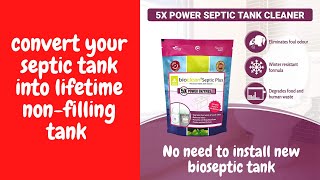 Bioclean Septic Tank Cleaner and Odour Remover Natural and Effective B