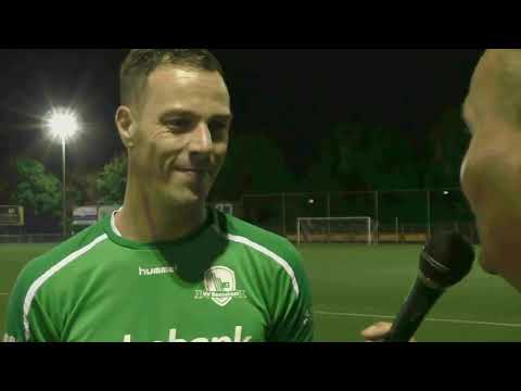 Interview na gelijkspel bij DTS met Christiaan de Haan