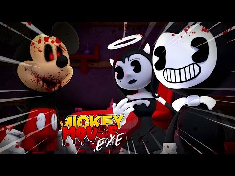 Little Leah - Minecraft MICKEY MOUSE.EXE TRAPS BENDY AND THE INK MACHINE & ALICE ANGEL IN HIS BASEMENT! Baby Leah
