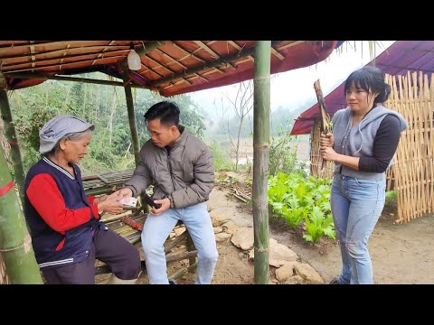 The old woman was given money by a cruel man to help him