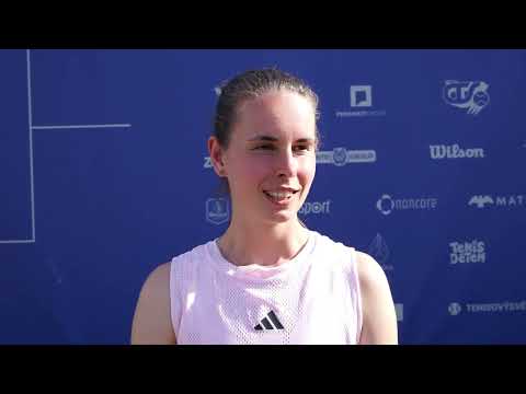 Aneta Kučmová po výhře v semifinále čtyřhry | Advantage Cars Prague Open by Moneta