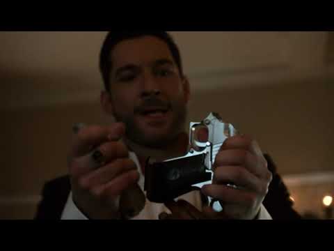 Lucifer 5x01 Michael (Lucifer's twin) brother meets Chloe for the first time