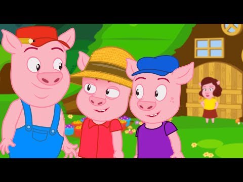 Les Trois Petits Cochons | 1 Conte + 4 comptines et chansons  - dessins animés en français