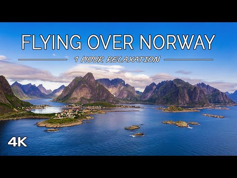 Flying over Norway: 1 HOUR of Ambient Scenes with Relaxing Music (4K UHD Drone Film)