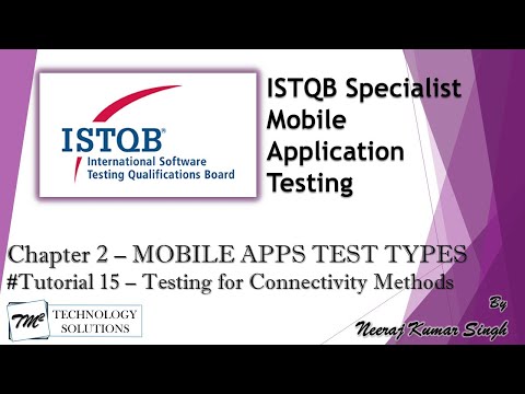 ISTQB Mobile Tester Introduction to ISTQB Mobile Tester Certification ISTQB Tutorials