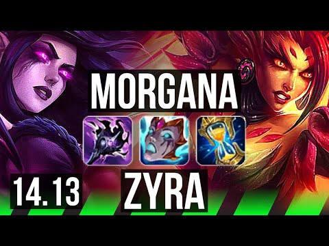 MORGANA vs ZYRA (JGL) | 4k comeback, Rank 12 Morg | BR Grandmaster | 14.13
