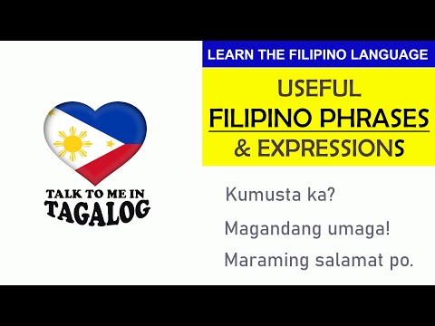 USEFUL FILIPINO EXPRESSIONS | English to Filipino Translation | Common Tagalog Expressions