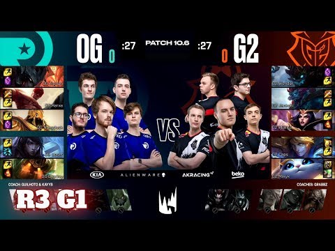 Origen vs G2 Esports - Game 1 | Round 3 PlayOffs S10 LEC Spring 2020 | OG vs G2 G1