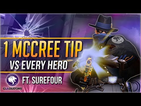 1 McCREE TIP for EVERY HERO ft. Surefour