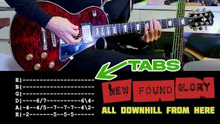 New Found Glory - All Downhill From Here (guitar tabs lesson)