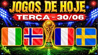 ⚽COPA DO MUNDO 2026! VEJA ONDE ASSISTIR TODOS OS JOGOS DE HOJE I TERÇA-FEIRA - DIA 30/06/2026