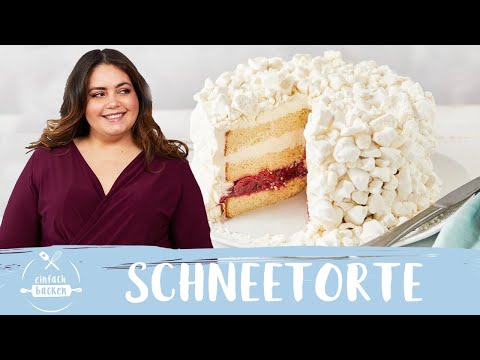 Schneetorte mit Baiser ❄️ | Kirsch-Mascarpone-Torte 😍😉 I Einfach Backen