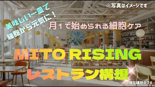 美味しい・楽しい・健康になる。そんな外食、作れないかな？🍽️月1のMITO RISINGデー構想（現在構想中）