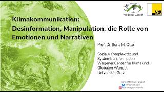 Klimakommunikation - Ilona Otto SOL Symposium 2026