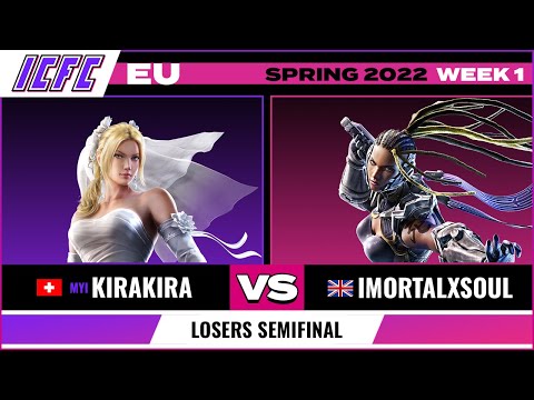 Kirakira (Nina) vs. ImortalXSoul (Master Raven) Losers Semifinal - ICFC EU Tekken Spring 2022 Week 1