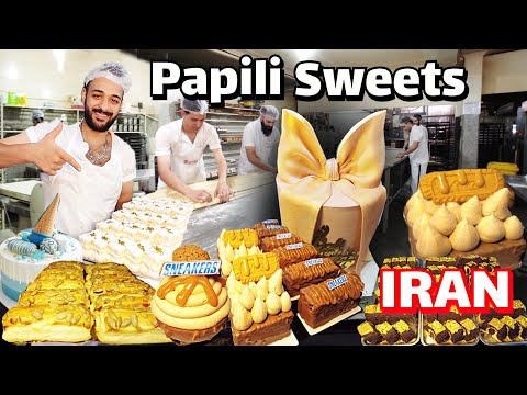 amazingly,700 CAKES are sold daily in the LARGEST pastry shop in Damavand.🔥