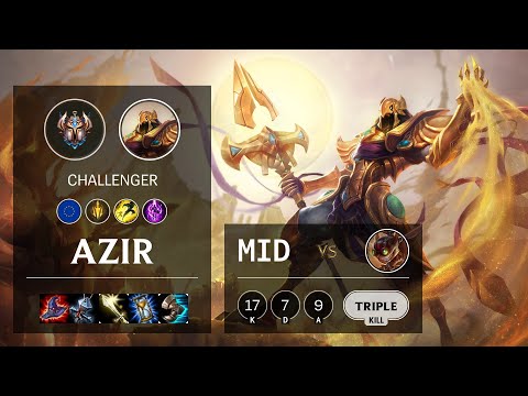 Azir Mid vs Ziggs - EUW Challenger Patch 10.13