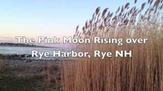 preview picture of video 'Pink Moon Rising over Rye Harbor Rye NH | April 2013'