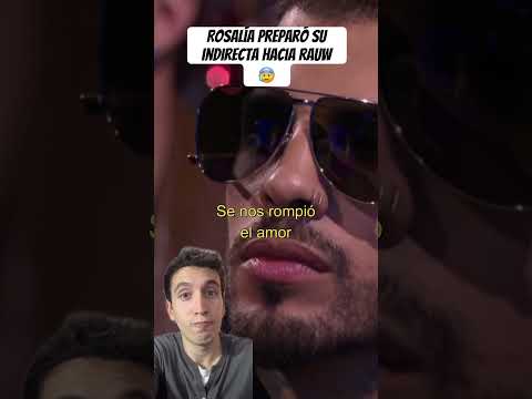 Rauw's face with Rosalía's hint 😰#rosalia #rauwalejandro #ex-partner #reaction #grammys