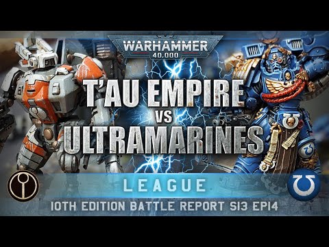 Ultramarines Space Marines vs Tau Empire Warhammer 40K Battle Report 10th Edition 2000pts