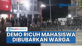 Demo Mahasiswa Geruduk Polda DIY Ricuh! Massa Blokade Ring Road, Warga Bawa Pentungan Bubarkan Aksi