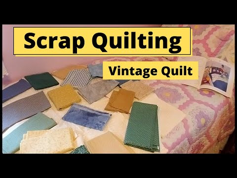 Vintage 1930's Quilt and Quilt Blocks / Scrap Quilt