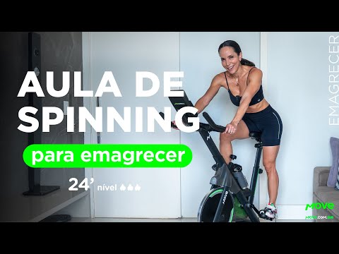 AULA completa de spinning pra queimar calorias e endurecer pernas e bumbum - 24 minutos- Carol Borba