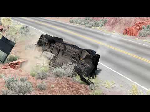 "🚐💥 Ultimate Thrills Unleashed: Van vs. Car Cliffside Showdown! BeamNG.drive 💥🚗