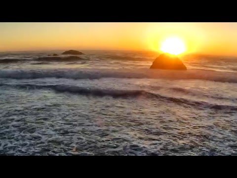 Drone footage of Gold Beach in Oregon