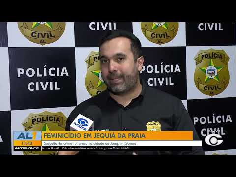 Homem é preso suspeito de matar companheira em Jequiá da Praia – 22/06/2026