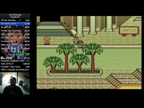 EarthBound Speedrun: Twug: PJ%  - Run time: 1 05 26