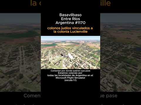 Basavilbaso, Entre Rios desde el Microsoft Flight Simulator #basavilbaso #entrerios #msfs #argentina