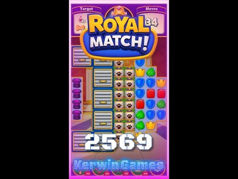 Royal Match Level 2569 - Super Hard Level - No Boosters Gameplay