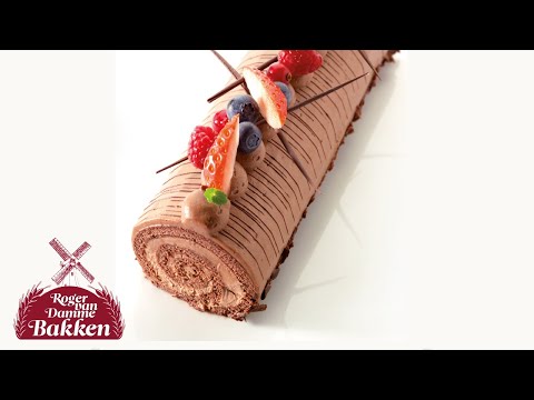 Rolbiscuit met chocolademousse | Roger van Damme Bakken