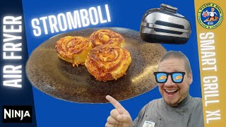 How To Make AIR FRYER STROMBOLI Quick & Easy in Ninja Grill XL