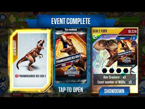 GEN 2 FURY MODs X3 II Jurassic World The Game II Dinosaurs Game