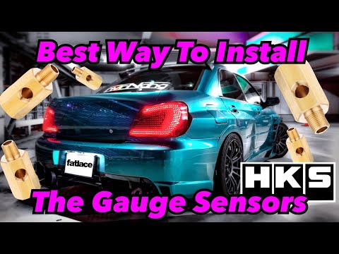 HKS Oil Cooler | Oil Pressure and Oil Temp Sensors install On A Subaru Impreza WRX STi EJ20/EJ25