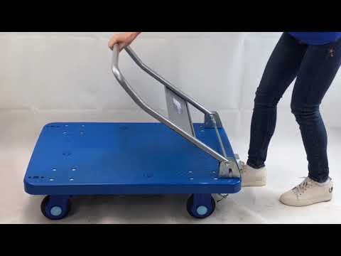 Uni-Silent Single layer blue trolley