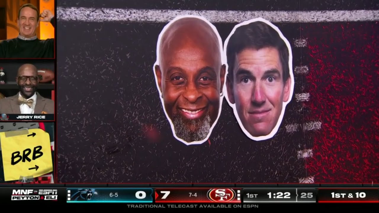 THERE WE GO 👏 49ers legend Jerry Rice is on the PERFECT PREDICTION PANEL with this INT | ManningCast