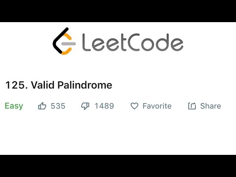 Leetcode Valid Palindrome Solution Explained Java